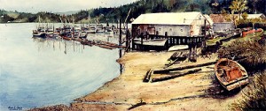 Beached Boat - Gig Harbor (available as a giclee print)